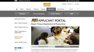 
                            3. Step4: Filing of Application & Paying Fees Applicant Portal - DCP