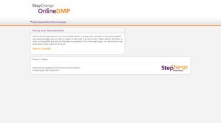 
                            7. StepChange Online DMP - Enter new password