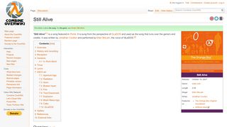 
                            5. Still Alive - Combine OverWiki, the original Half-Life wiki and Portal wiki