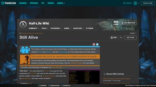 
                            4. Still Alive | Half-Life Wiki | FANDOM powered by Wikia