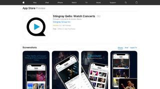 
                            6. ‎Stingray Qello: Watch Concerts on the App Store