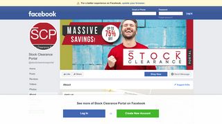 
                            3. Stock Clearance Portal - About | Facebook