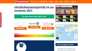 
                            6. stockclearanceportal.co.za reviews - Scamadviser.com