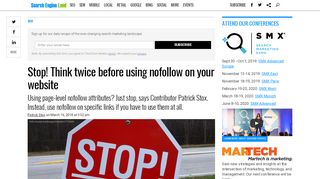 
                            4. Stop! Think twice before using nofollow on your website - Search ...