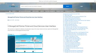 
                            8. StorageCraft Partner Portal and Cloud Services User Interface