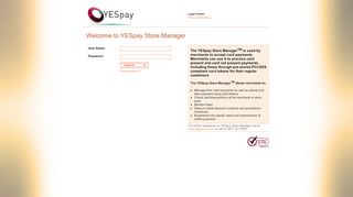 
                            5. Store Manager Login - yes-pay.net