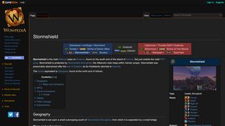 
                            7. Stormshield - Wowpedia - Your wiki guide to the World of Warcraft