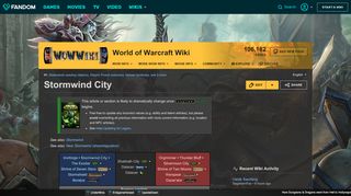 
                            4. Stormwind City | WoWWiki | FANDOM powered by Wikia