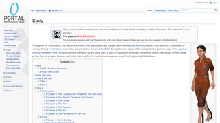 
                            1. Story - Portal Wiki