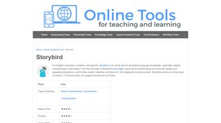 
                            7. Storybird – Online Tools for Teaching & Learning