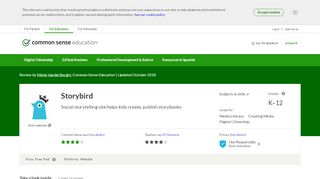 
                            9. Storybird Review for Teachers | Common Sense Education