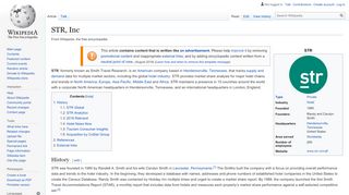 
                            4. STR, Inc - Wikipedia