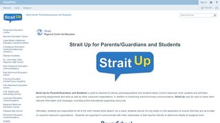 
                            8. Strait Up for Parents/Guardians and Students - Home