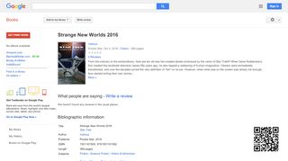 
                            7. Strange New Worlds 2016