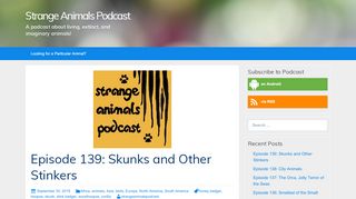 
                            8. strangeanimalspodcast.blubrry.net - A podcast about living ...