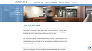 
                            6. Strategic Partners — Cadaret, Grant