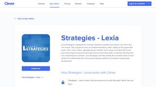 
                            7. Strategies - Lexia - Clever application gallery | Clever