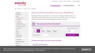 
                            1. Strom online anmelden: enercity WebStrom