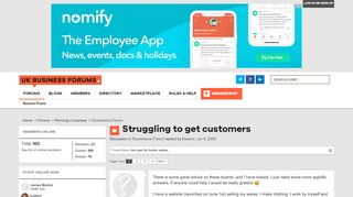 
                            9. Struggling to get customers | UK Business Forums