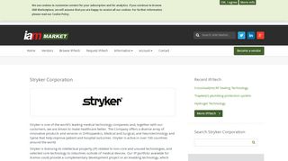 
                            1. Stryker Corporation | IAM Market