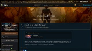 
                            8. Stuck in spectate for ever - boards.euw.leagueoflegends.com