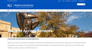 
                            3. Student Access Services - The University of Kansas