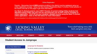 
                            11. Student Access to Jumprope - Licking Valley Schools