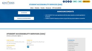 
                            6. Student Accessibility Services (SAS) | Home Page | Kent State University