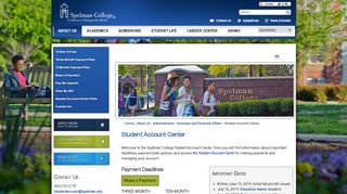 
                            3. Student Account Center | Spelman College