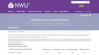 
                            7. Student Accounts and Bursaries - Services | NWU