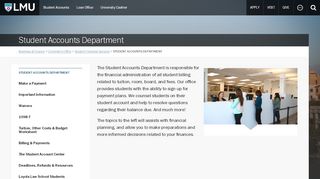 
                            6. Student Accounts Department - Loyola Marymount University