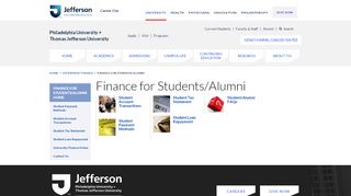 
                            4. Student Accounts Student Accounts at ... - Thomas Jefferson University