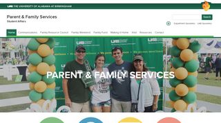 
                            7. Student Affairs - Parent and Family Services - Home - UAB