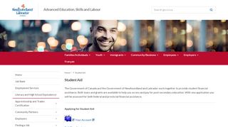 
                            3. Student Aid - Advanced Education, Skills and Labour