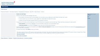 
                            5. Student and staff login - Nottingham Trent University
