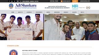 
                            2. Student Clubs - Adi Shankara