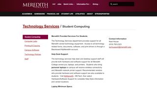 
                            4. Student Computing | Meredith College