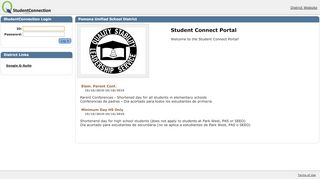 
                            5. Student Connect - Pomona Unified School District