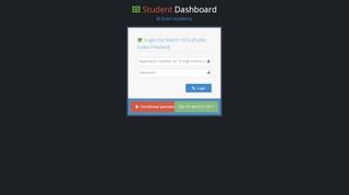 
                            2. Student Dashboard - Login Page - Extel Academy