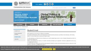 
                            7. Student E-mail - unimc.it