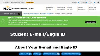 
                            9. Student E-mail/Eagle ID | Houston Community College - HCC