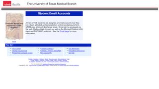 
                            2. Student Email Accounts - UTMB Health