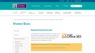 
                            1. Student Email - NUI Galway