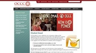 
                            4. Student Email - OCCC.edu