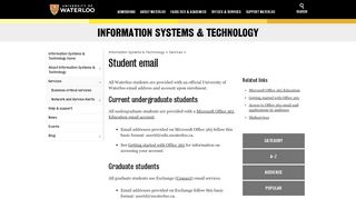 
                            2. Student email - University of Waterloo