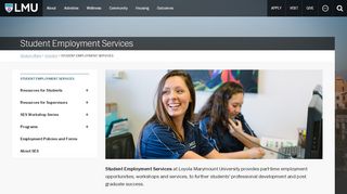 
                            4. Student Employment Services - Loyola Marymount University