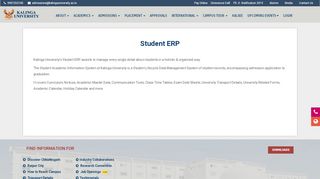 
                            2. Student ERP - Kalinga University