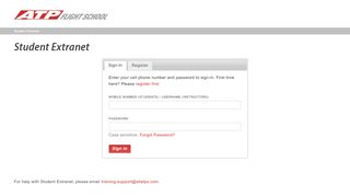 
                            3. Student Extranet Login - ATP Flight School