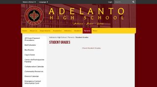 
                            9. Student Grades - Adelanto High School