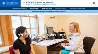 
                            2. Student Health and Wellness Center | Homewood Student Affairs